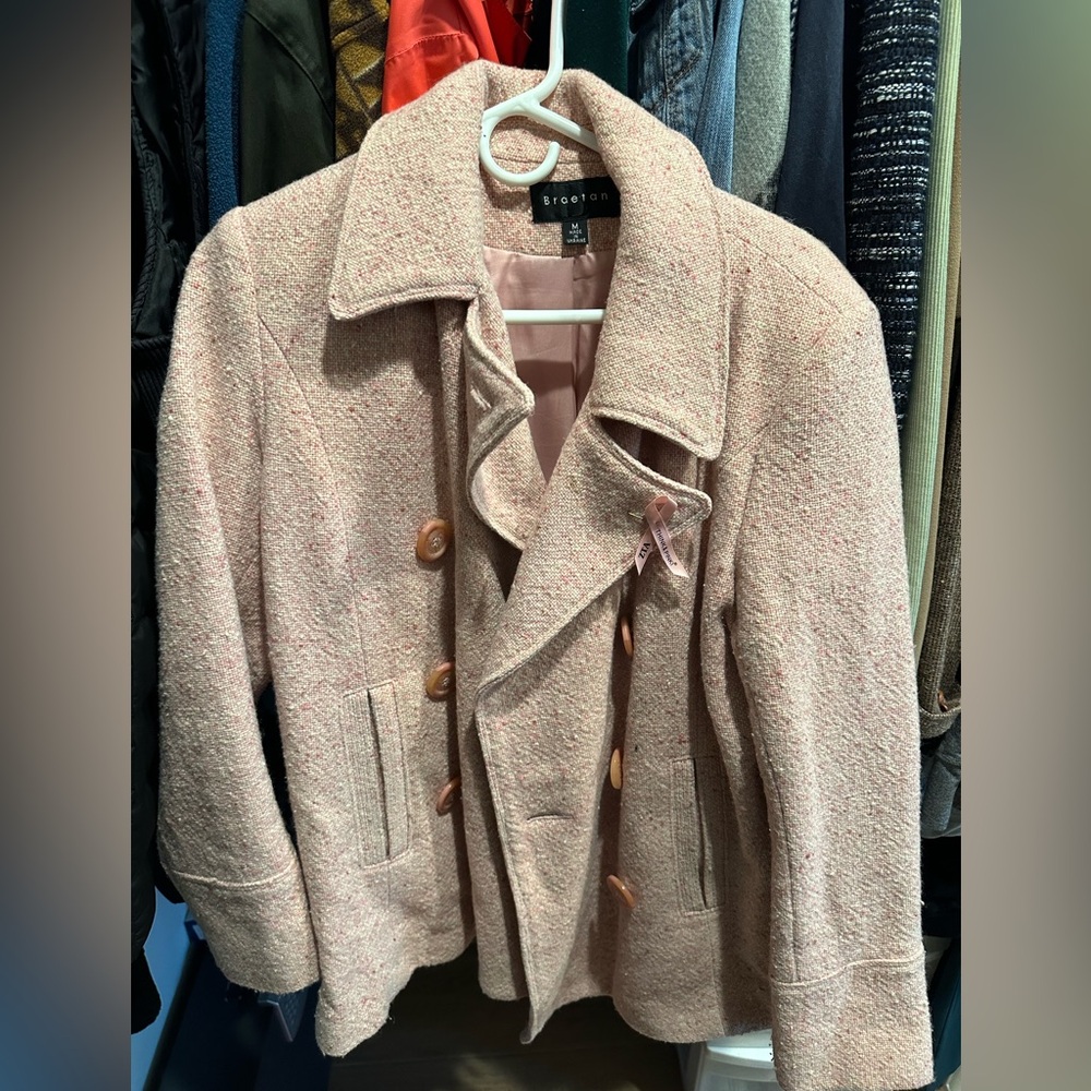Pink peacoat for sale!